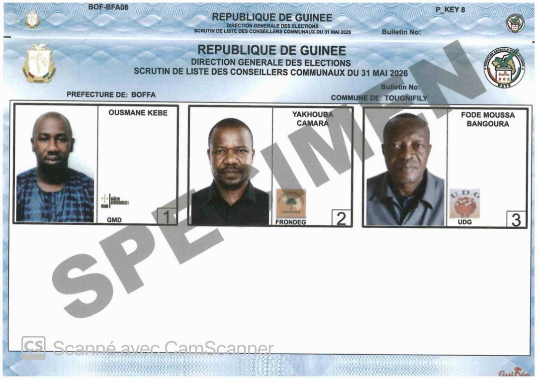 SCRUTIN DE LISTE DES CONSEILLERS COMMUNAUX DU 31 MAI 2026 - PREFECTURE DE BOFFA